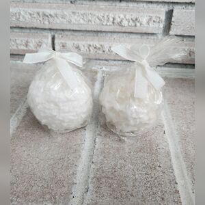 2/$15 - New - 2 Snowball Candles